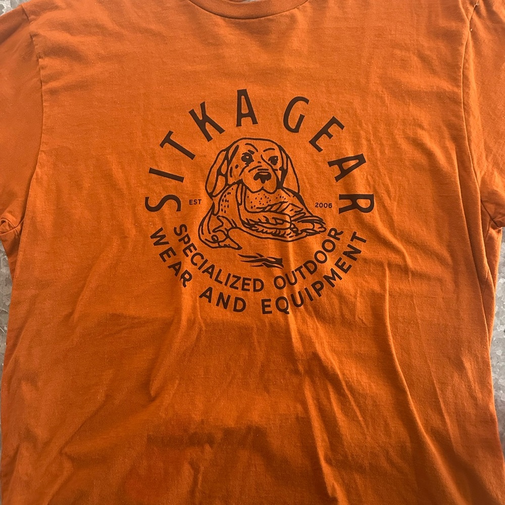 Sitka Gear Orange Short Sleeve Tee